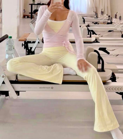 Peri Ballet Wrap Top - Pink