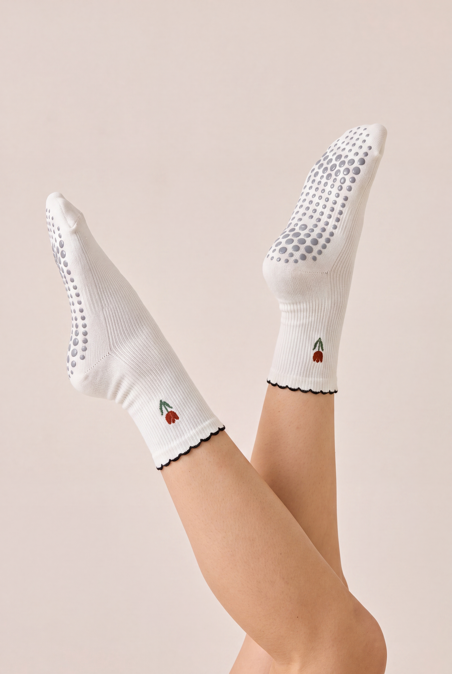 Tulip Grip Sock - White