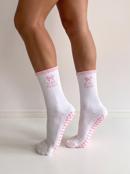 Pilates Princess Grip Sock - White