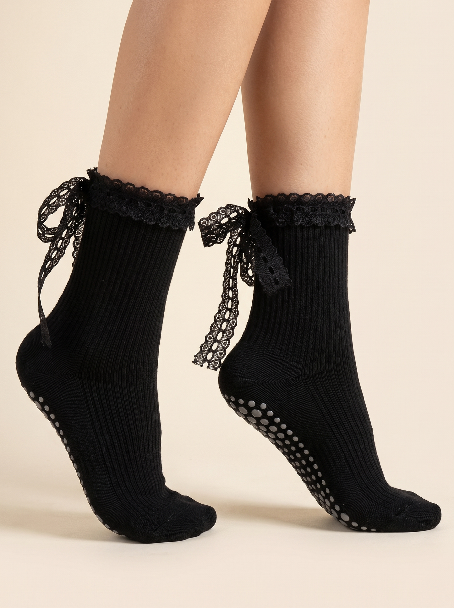 Pointe Grip Sock - Black