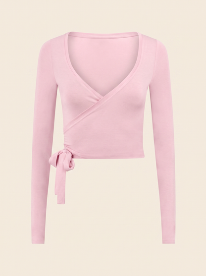 Peri Ballet Wrap Top - Pink