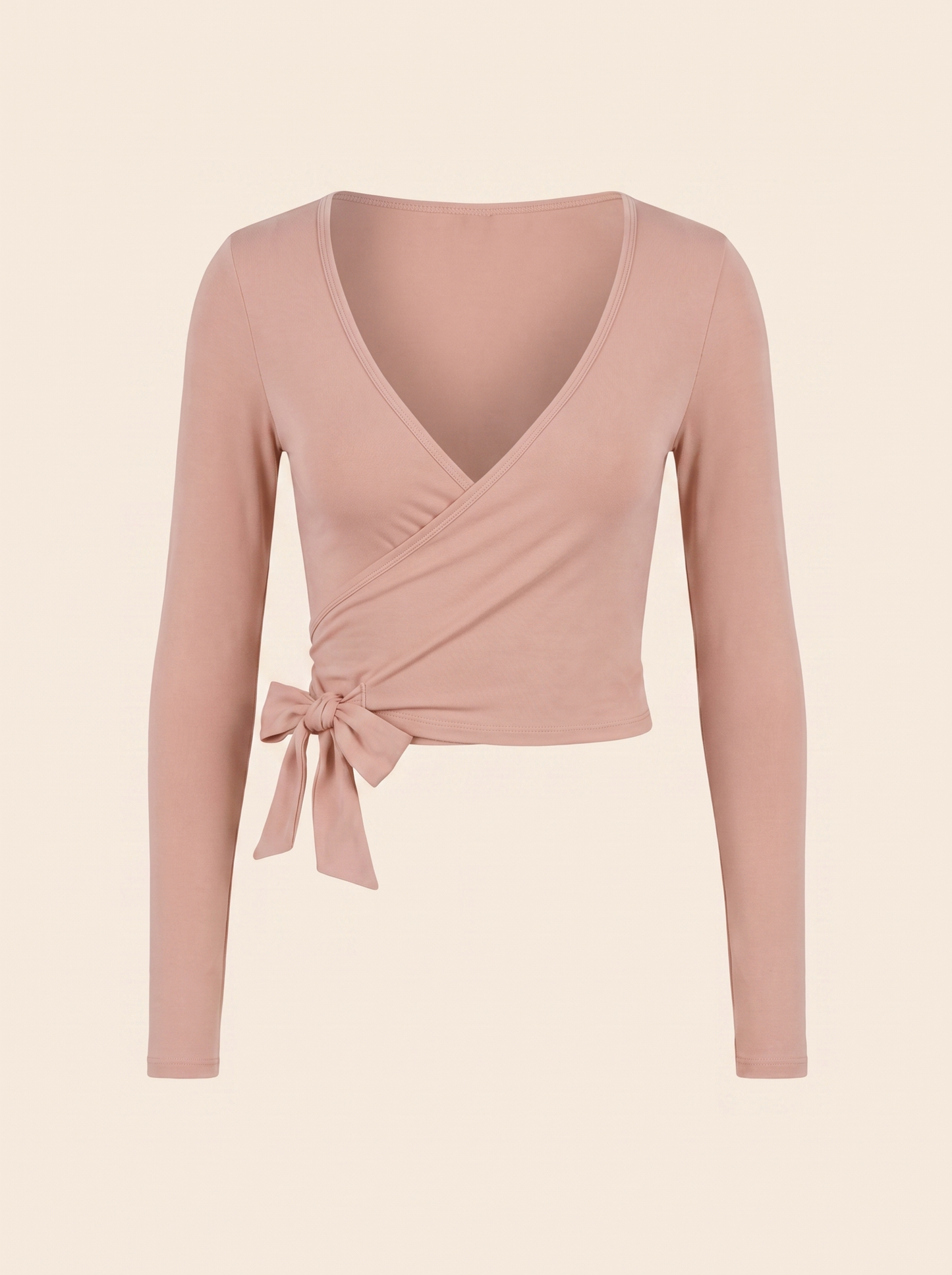 Peri Ballet Wrap Top - Latte