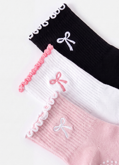 The Trio A - Bow Grip Socks