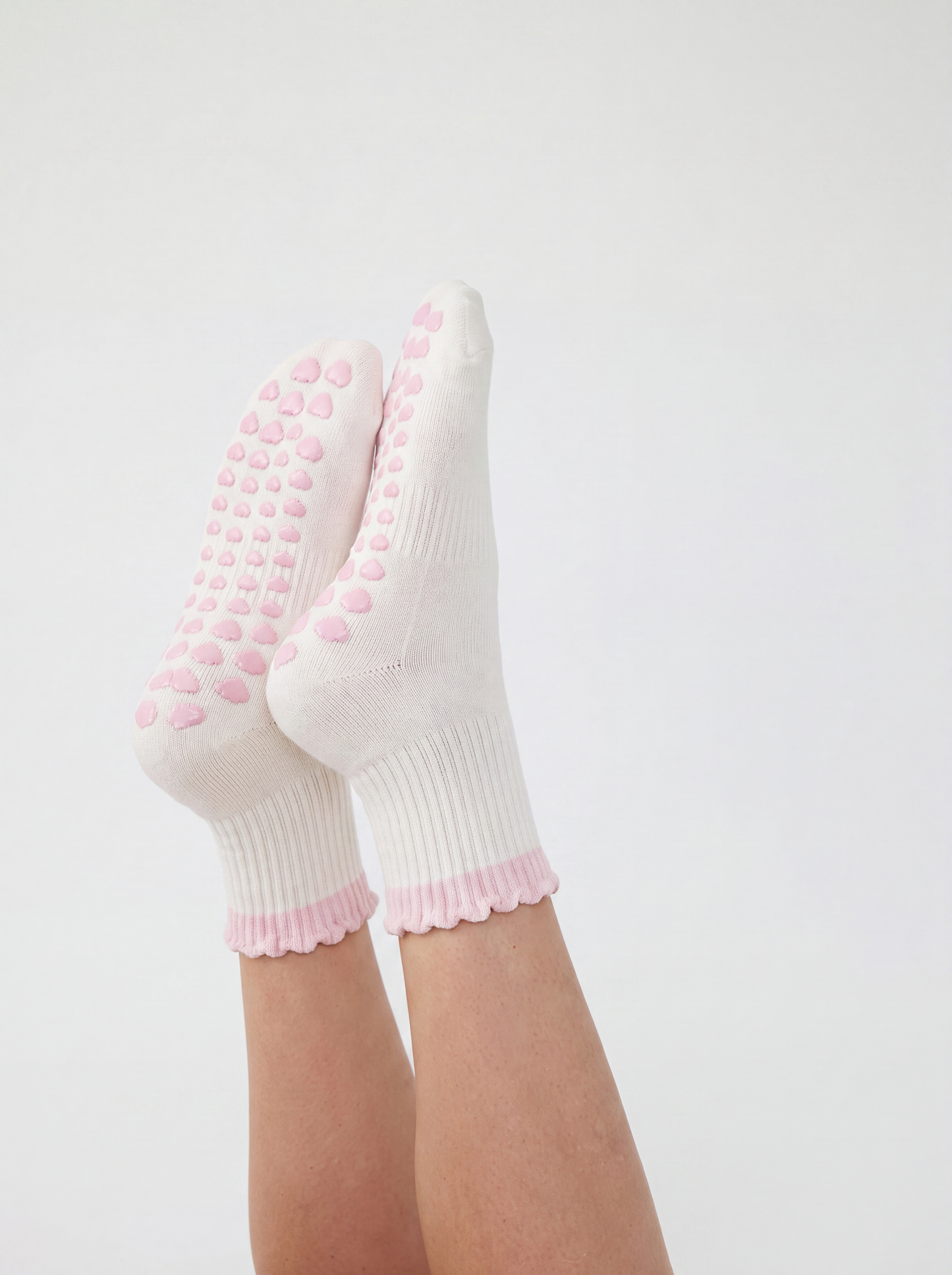 Varsity Grip Socks - Pink Frill