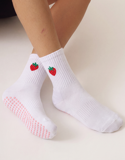 Strawberry Grip Socks