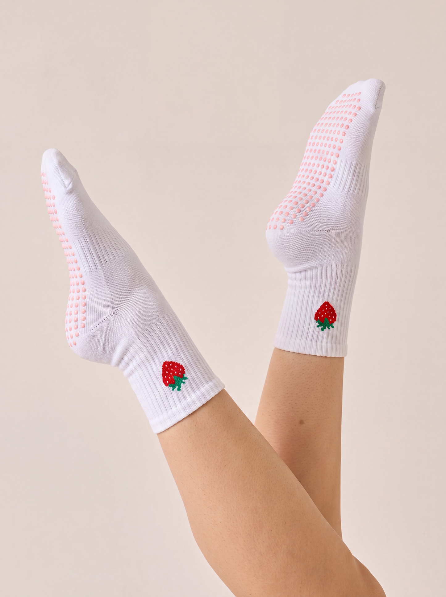 Strawberry Grip Socks